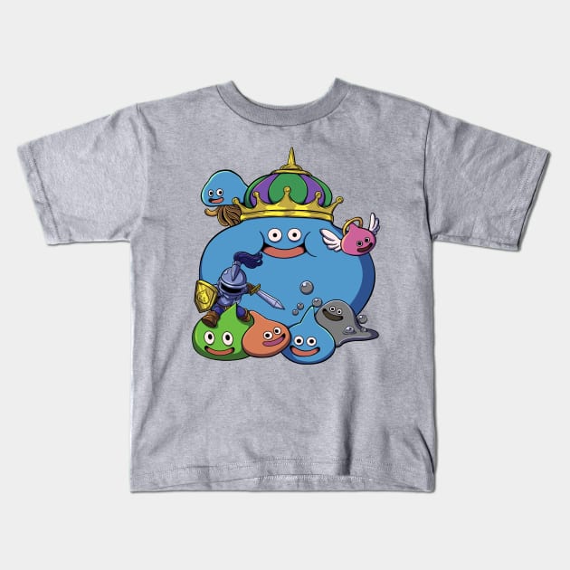 Slime Family Kids T-Shirt by twotigermoon